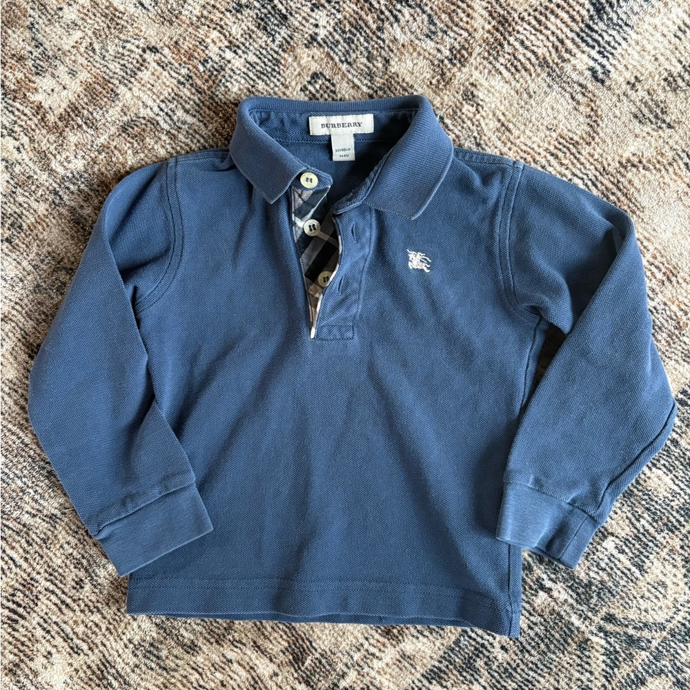 Burberry Kids Blue Polo Shirt
